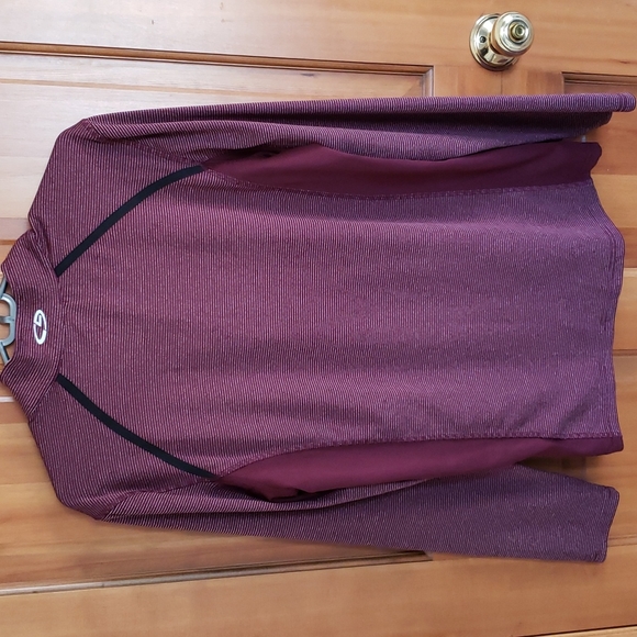 CHAMPION DUODRY+ QUARTER ZIP SPIRT SHIRT. Reflective details, mesh sides. SIZE M - Picture 6 of 6